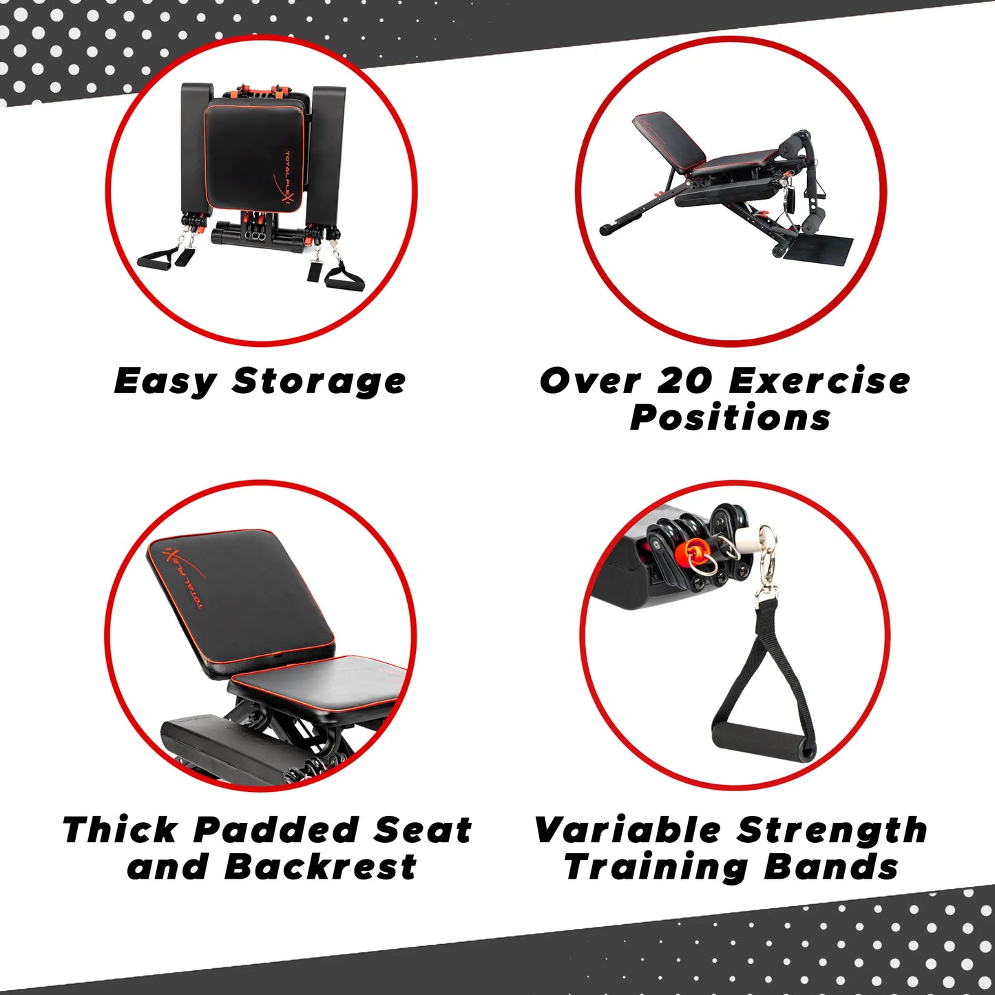 Total Flex Compact Design, Home Gym, Versitiale Exercises, Workout Equipment, Fitness Equipment