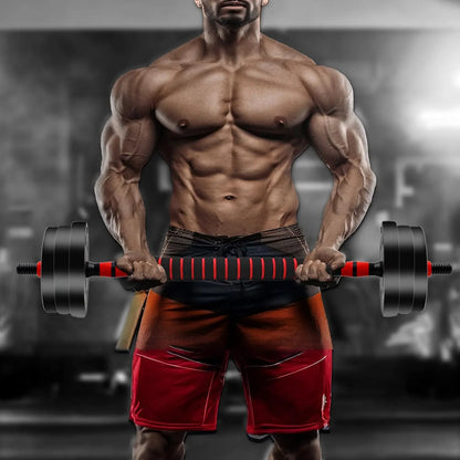 Unisex Adjustable Dumbbell Set (22/44Lbs Total), Compact 3-In-1 Ergonomic Modes, Heavy-Duty Cast Weight Plates, Strength Training Barbell Kit, Body Recomp Home Gym Fitness Equipment, Gym Stuff