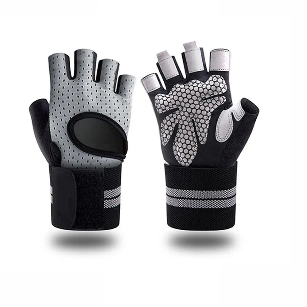 Gym Gloves with Wrist Protection, Non-Slip Weightlifting Gloves, Essential Fitness Equipment for Men & Women, Fitness Accessories, Crossfit Training Gear, Workout Accessories, Fitness Exercise Accessories