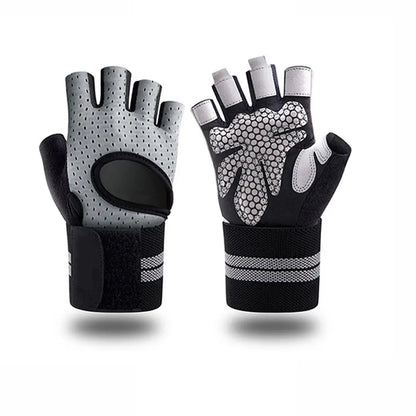 Gym Gloves with Wrist Protection, Non-Slip Weightlifting Gloves, Essential Fitness Equipment for Men & Women, Fitness Accessories, Crossfit Training Gear, Workout Accessories, Fitness Exercise Accessories