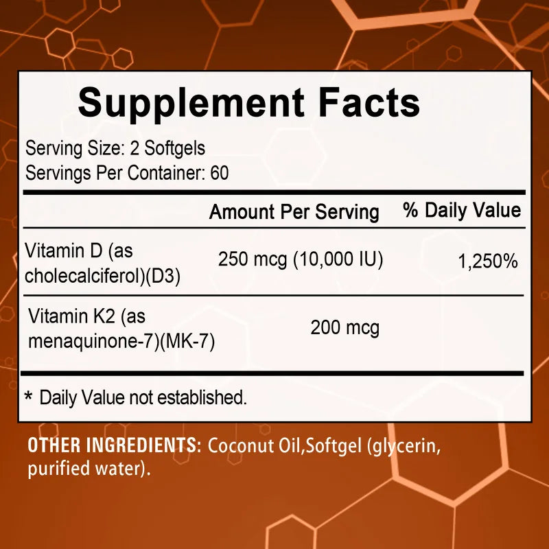 Vitamin D3 + K2
