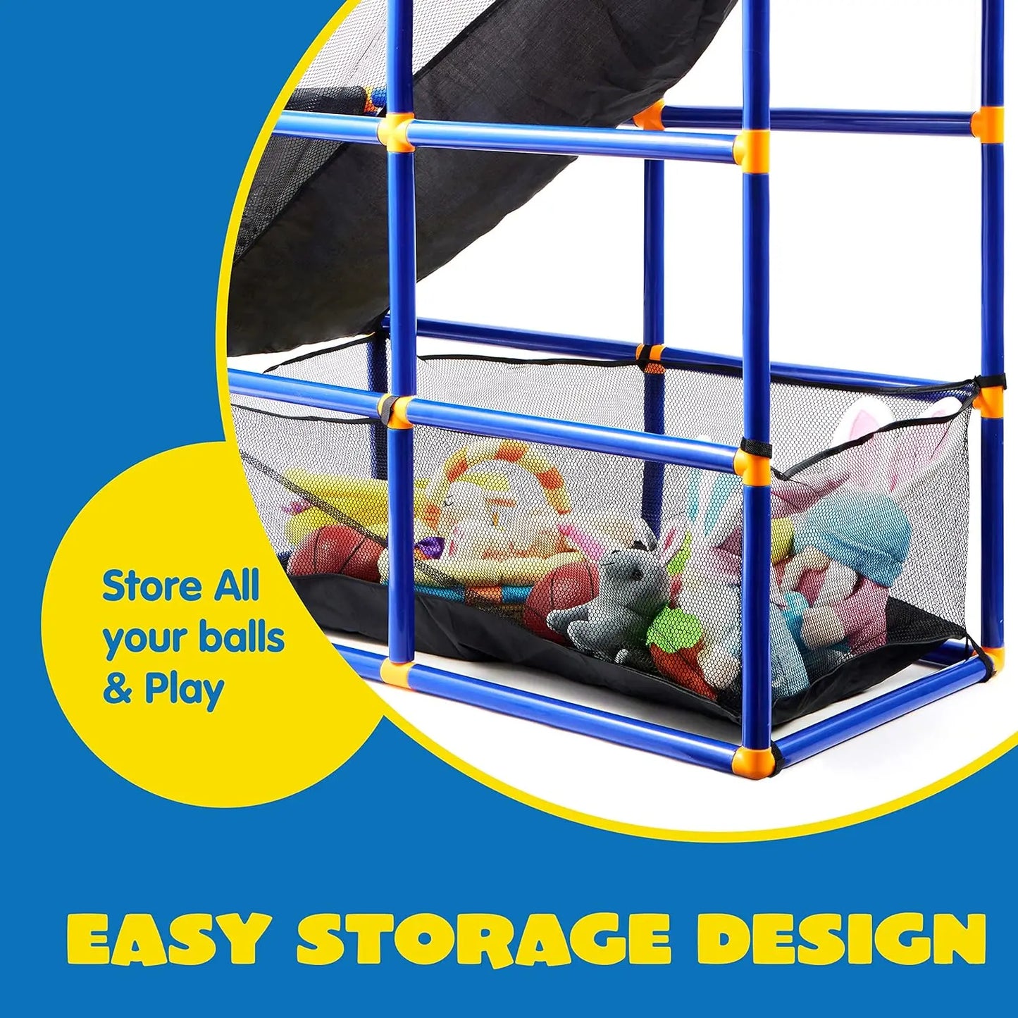 2025 Toys for Kids Arcade Basketball Game Set with 4 Inflatable Balls & Hoop Outdoor Sport Play Easy Set up Air Pump for Kids Boys Adjustable Basketball Hoop &LED Basketball Backboard