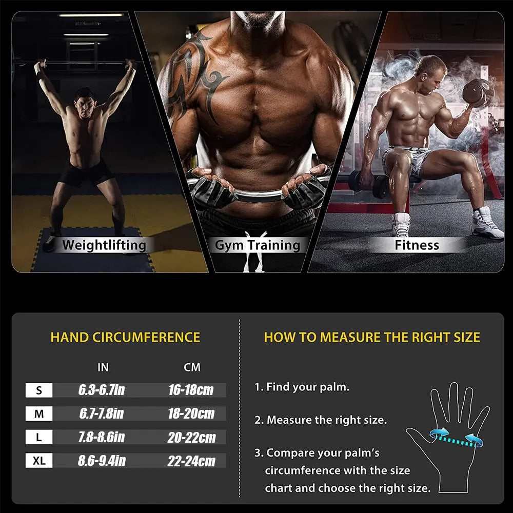 Gym Gloves with Wrist Protection, Non-Slip Weightlifting Gloves, Essential Fitness Equipment for Men & Women, Fitness Accessories, Crossfit Training Gear, Workout Accessories, Fitness Exercise Accessories