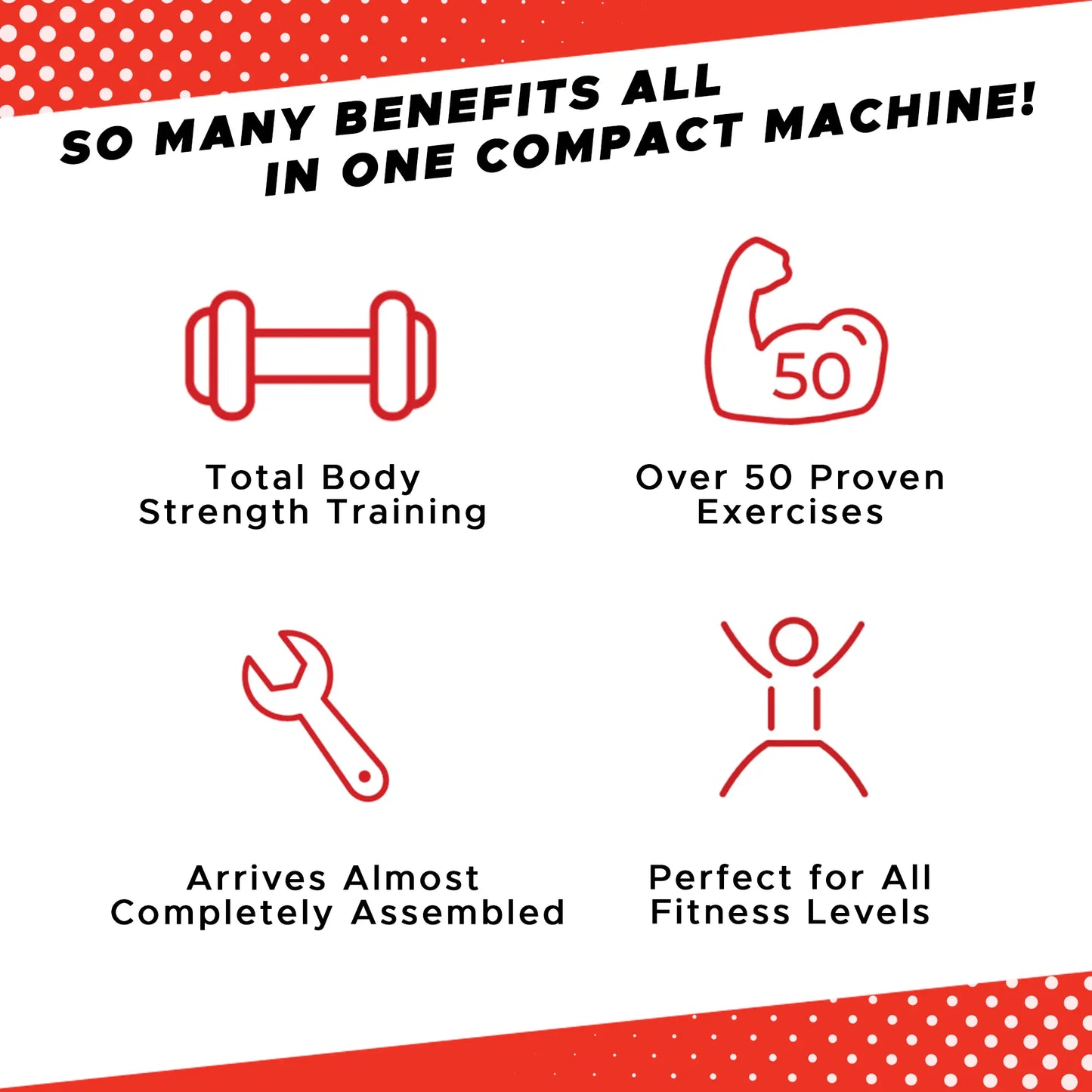 Total Flex Compact Design, Home Gym, Versitiale Exercises, Workout Equipment, Fitness Equipment