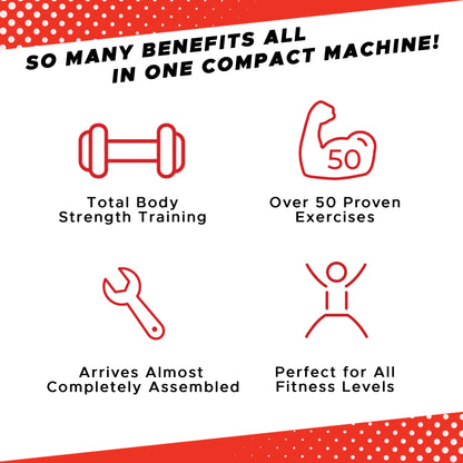 Total Flex Compact Design, Home Gym, Versitiale Exercises, Workout Equipment, Fitness Equipment